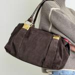 Сумка женская кожаная шоколадная FM1782A