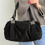 Сумка женская кожаная черная FM1782B