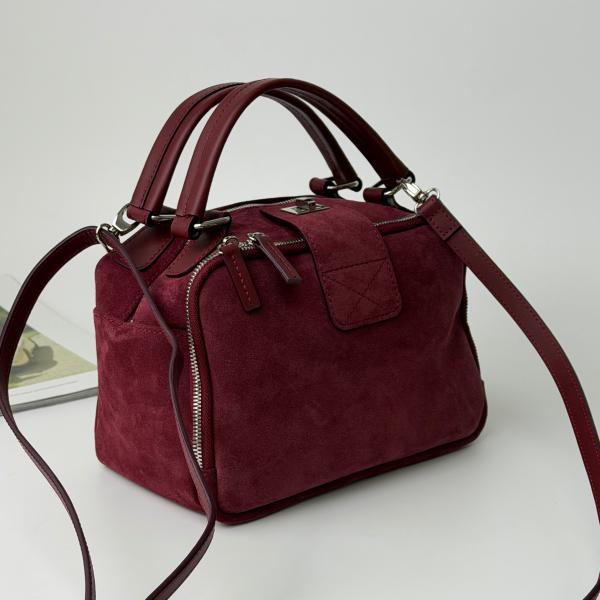 Сумка женская кожаная марсала FM0838AS