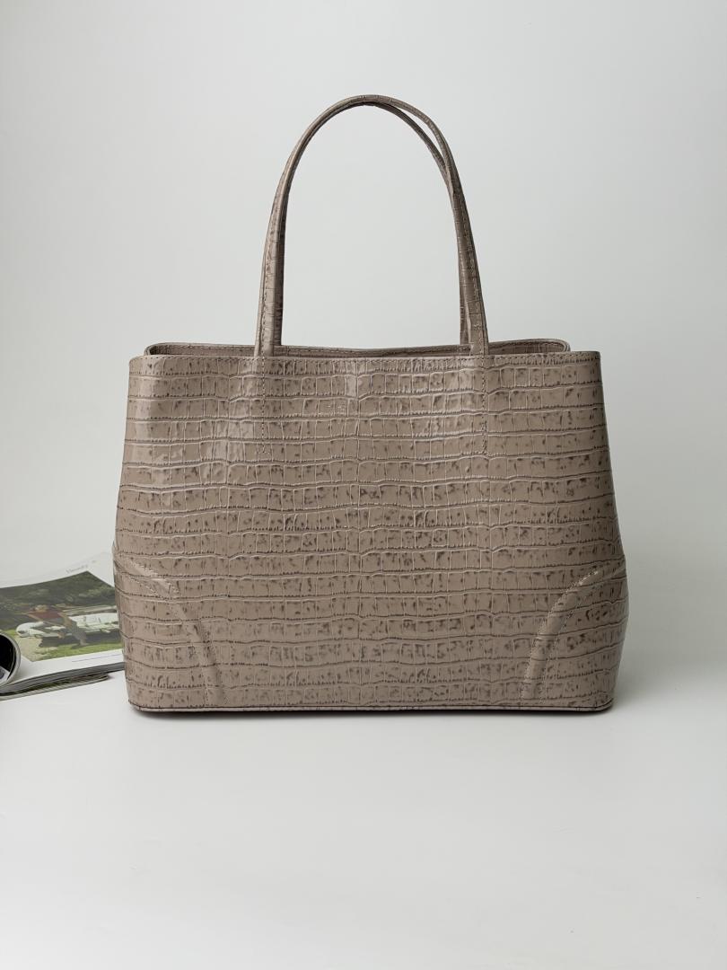 Сумка жіноча шкіряна тауп FM1063AC