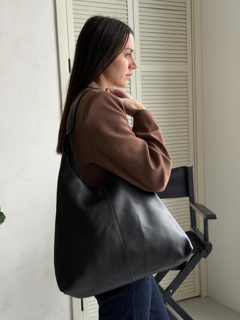 Сумка женская кожаная черная FM1786A