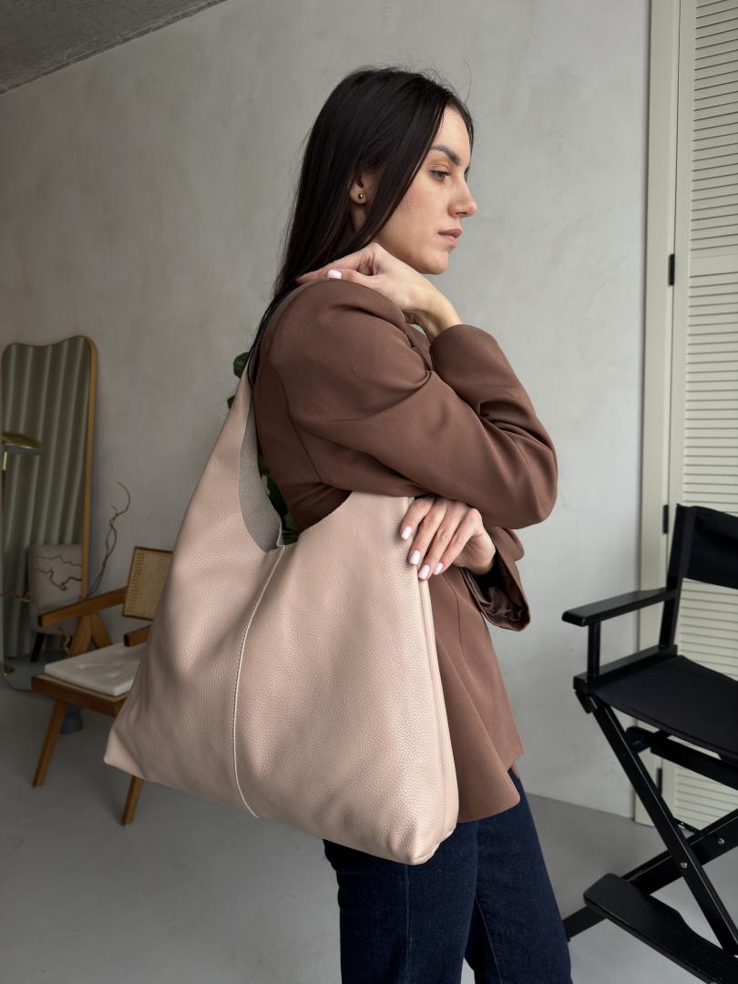 Сумка женская кожаная пудра FM1786B