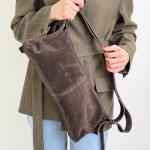 Сумка жіноча шкіряна шоколадна FM1787A