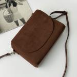 Сумка жіноча шкіряна шоколадна FM0973AH