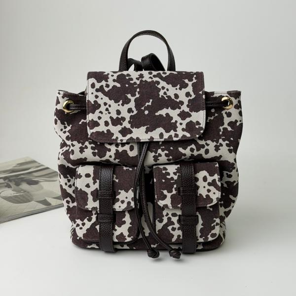 Рюкзак женский кожаный  шоколадный FM1384D