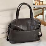 Сумка женская кожаная шоколадная FM1234H