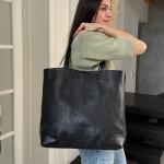 Сумка женская кожаная черная FM1789A