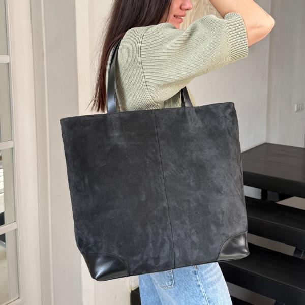 Сумка женская кожаная черная FM1789B