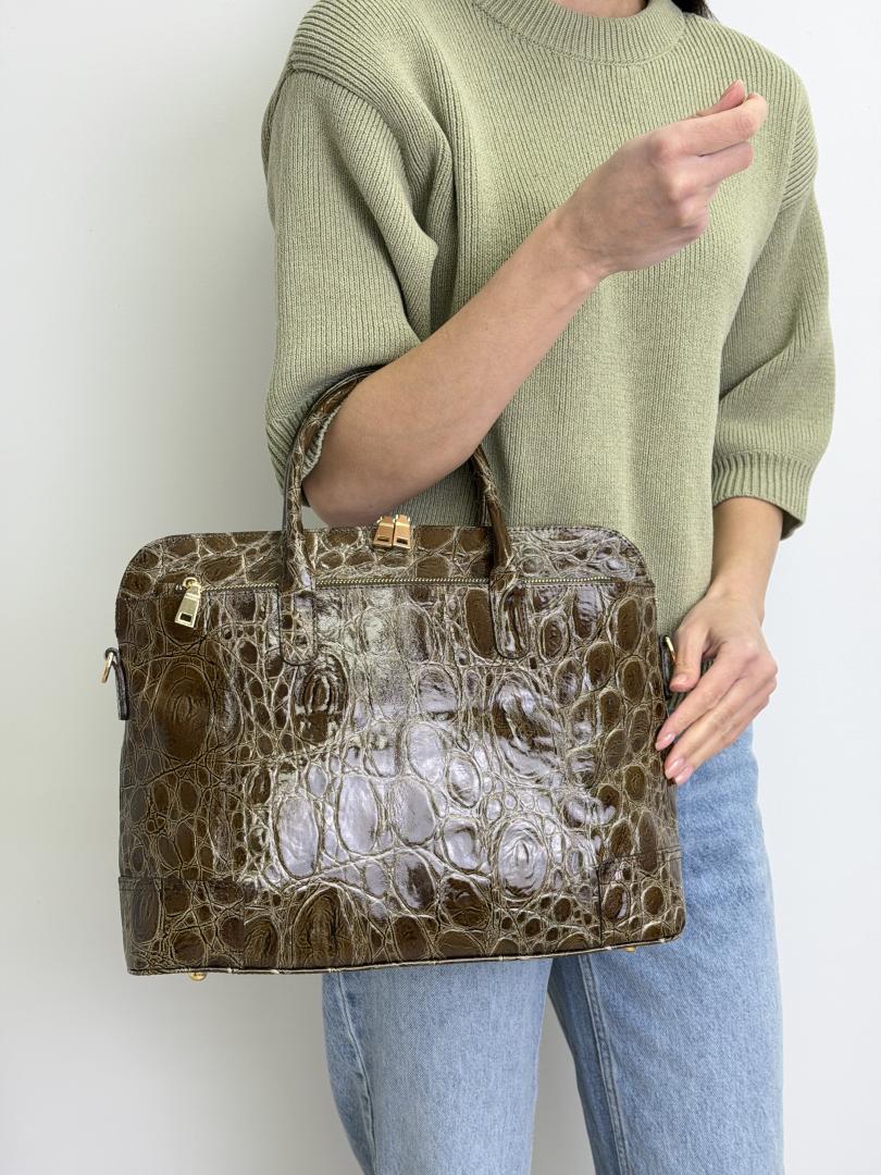 Сумка жіноча шкіряна тауп FM1218E