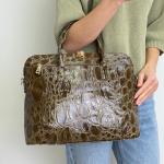 Сумка жіноча шкіряна тауп FM1218E