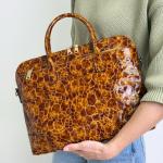 Сумка жіноча шкіряна коричнева FM1218F