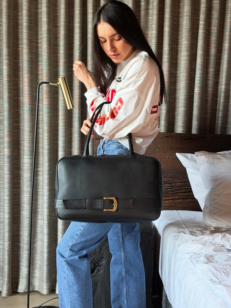 Сумка женская кожаная черная FM1791A