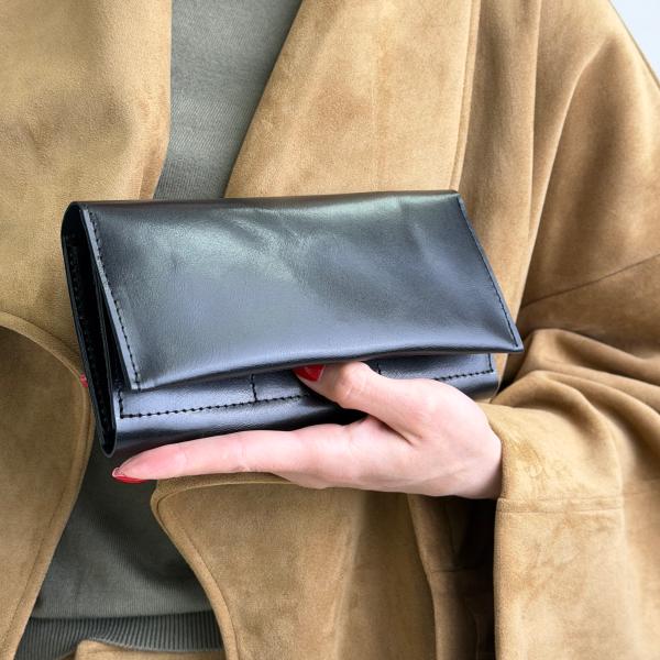 Кошелек женский кожаный черный FM1792B