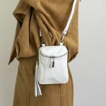 Сумка женская кожаная белая FM1383P