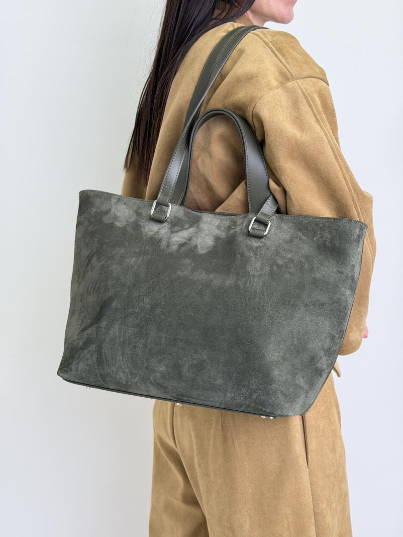 Сумка женская кожаная оливковая FM1795A