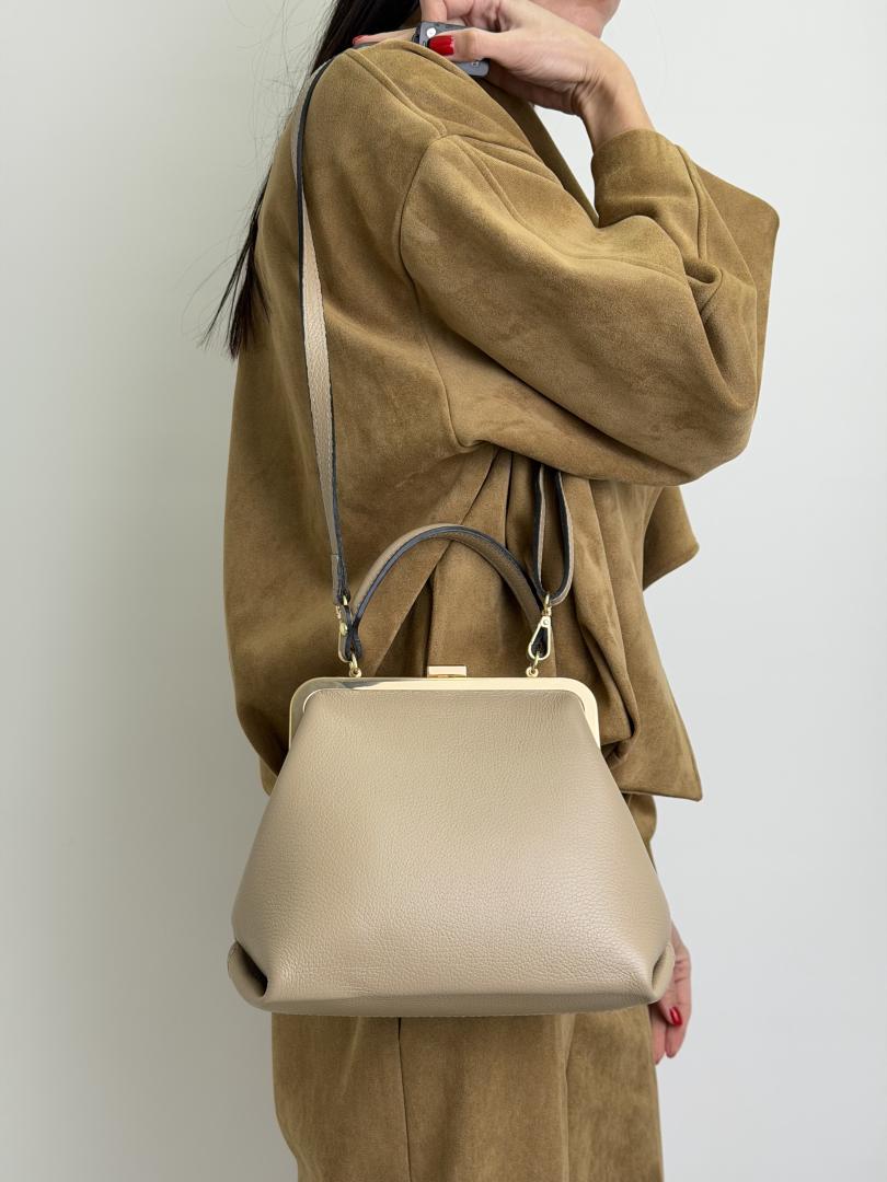 Сумка женская кожаная бежевая FM1742H