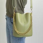 Сумка жіноча шкіряна оливкова FM1457H