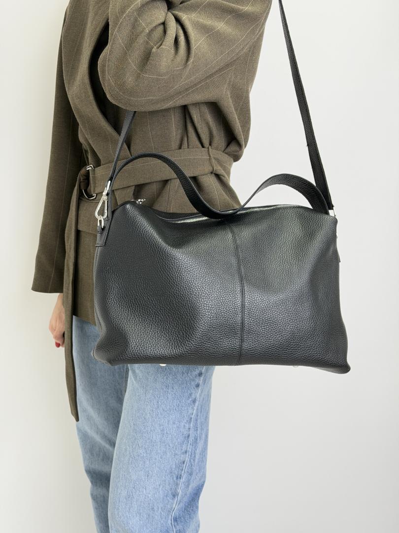 Сумка женская кожаная черная FM1612L