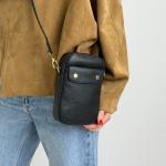 Сумка женская кожаная черная FM1796C