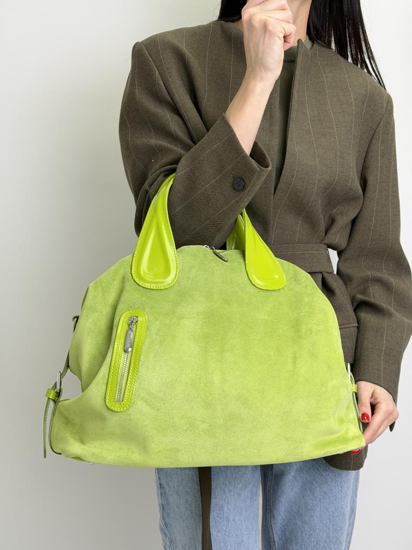 Сумка женская кожаная салатовая FM1240AQ