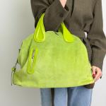 Сумка женская кожаная салатовая FM1240AQ