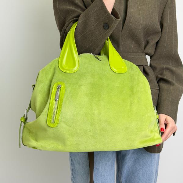 Сумка женская кожаная салатовая FM1240AQ