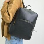 Рюкзак жіночий шкіряний чорний FM1797A