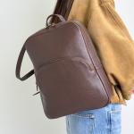 Рюкзак жіночий шкіряний шоколадний FM1797C