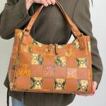 Сумка женская кожаная коричневая FM1270AF