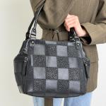 Сумка женская кожаная черная FM1263CR