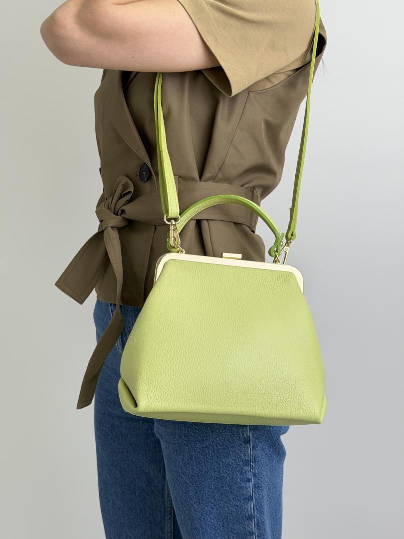 Сумка женская кожаная салатовая FM1742I