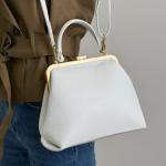 Сумка женская кожаная белая FM1742K