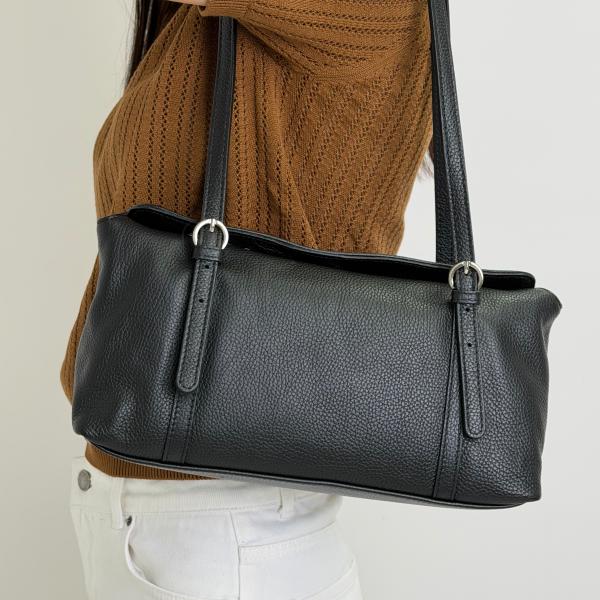 Сумка женская кожаная черная FM1798A