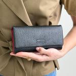 Кошелек женский кожаный черный FM1317R