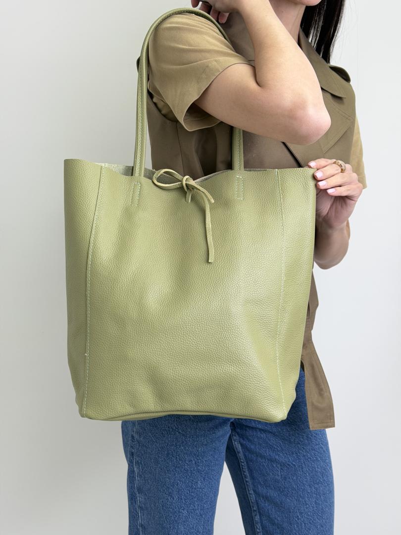 Сумка женская кожаная оливка FM0930AF