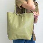 Сумка женская кожаная оливка FM0930AF