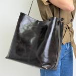 Сумка женская кожаная шоколадная FM1731C