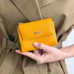 Кошелек женский кожаный желтый FM1265I