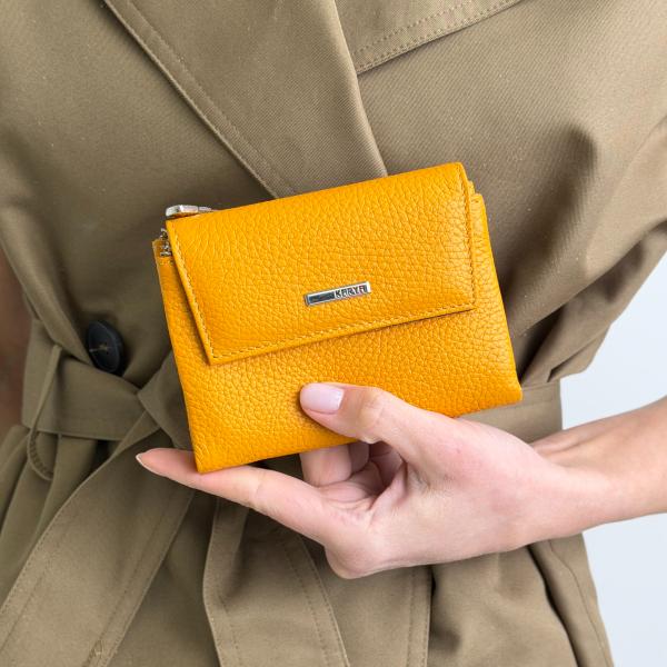 Кошелек женский кожаный желтый FM1265I