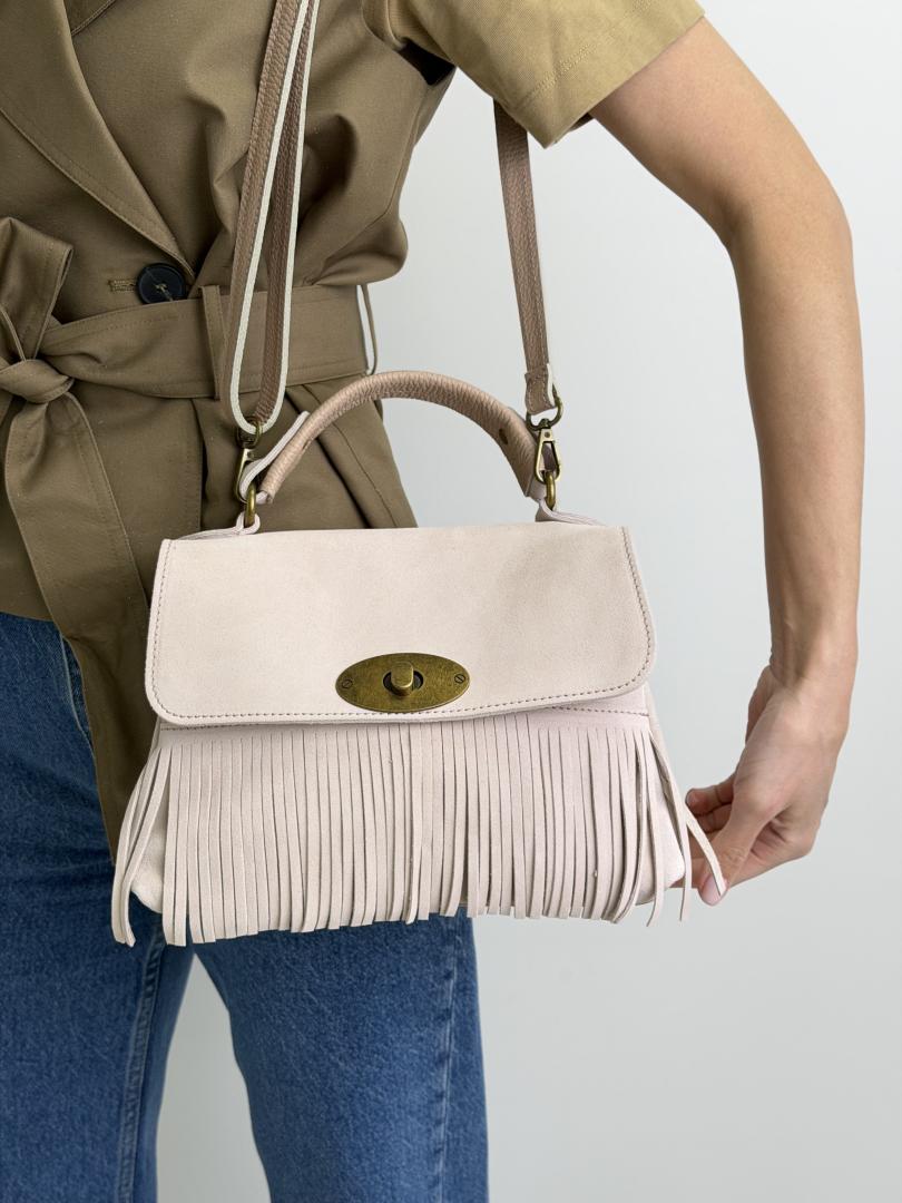 Сумка женская кожаная пудра FM1753E