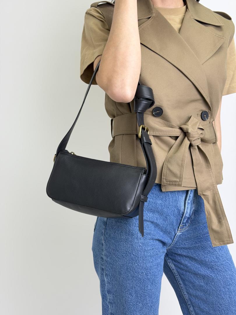 Сумка женская кожаная черная FM1801A