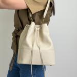 Сумка женская кожаная молочная FM1802C