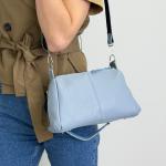 Сумка женская кожаная голубая FM1776F