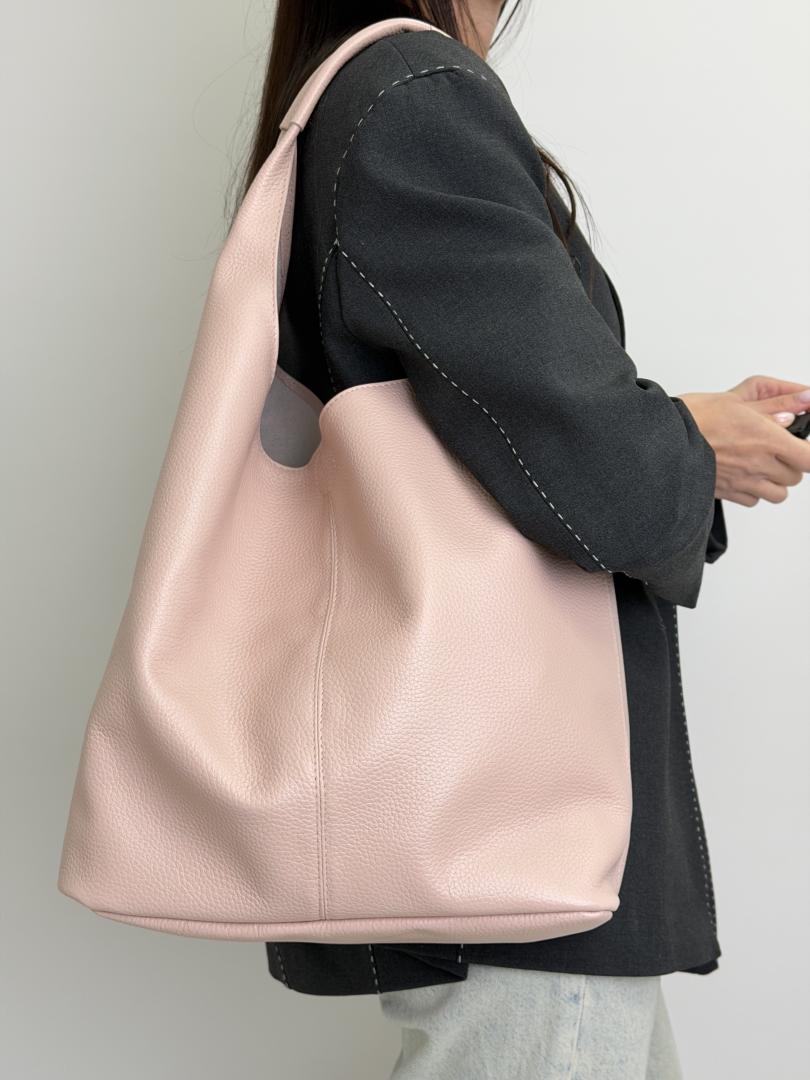 Сумка жіноча шкіряна пудра FM1520D