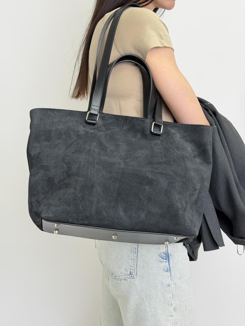 Сумка жіноча шкіряна чорна FM1795C