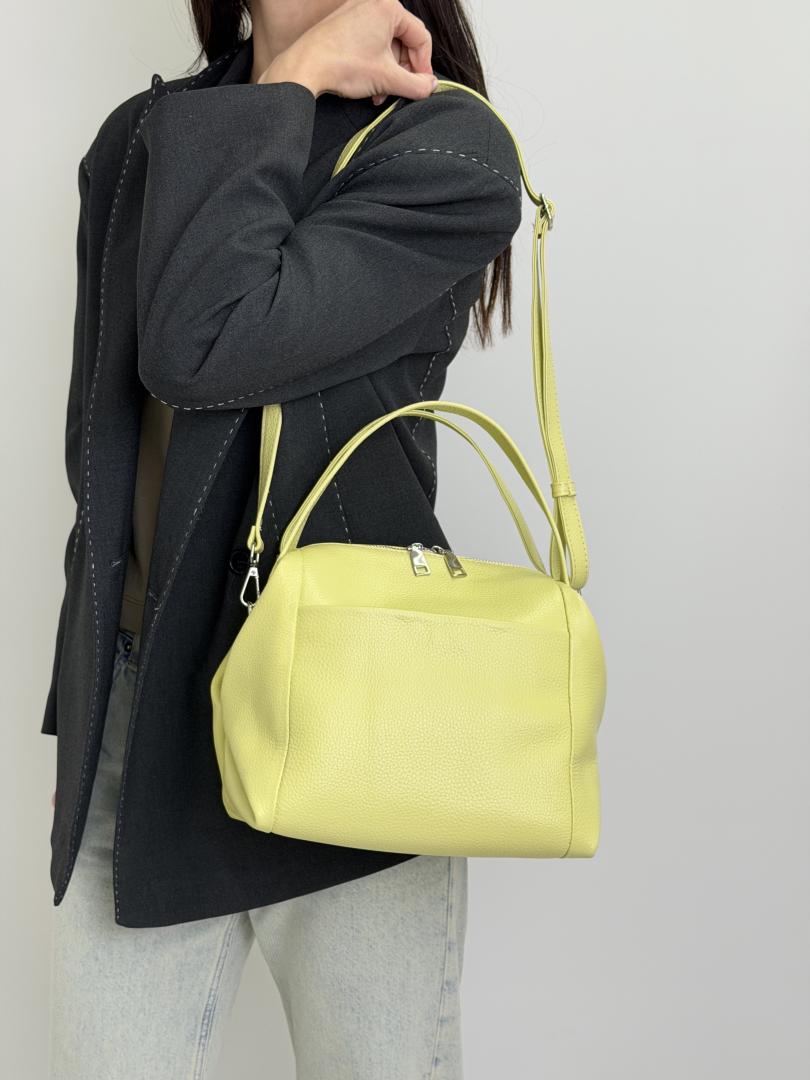 Сумка женская кожаная желтая FM1035H