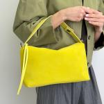 Сумка женская кожаная желтая FM1602I