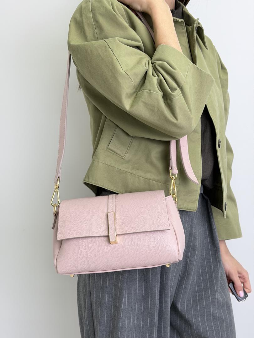 Сумка женская кожаная пудра FM1762F