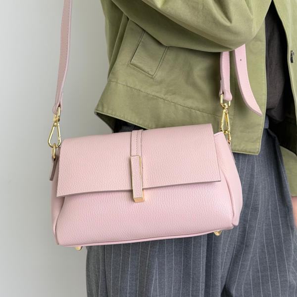 Сумка женская кожаная пудра FM1762F