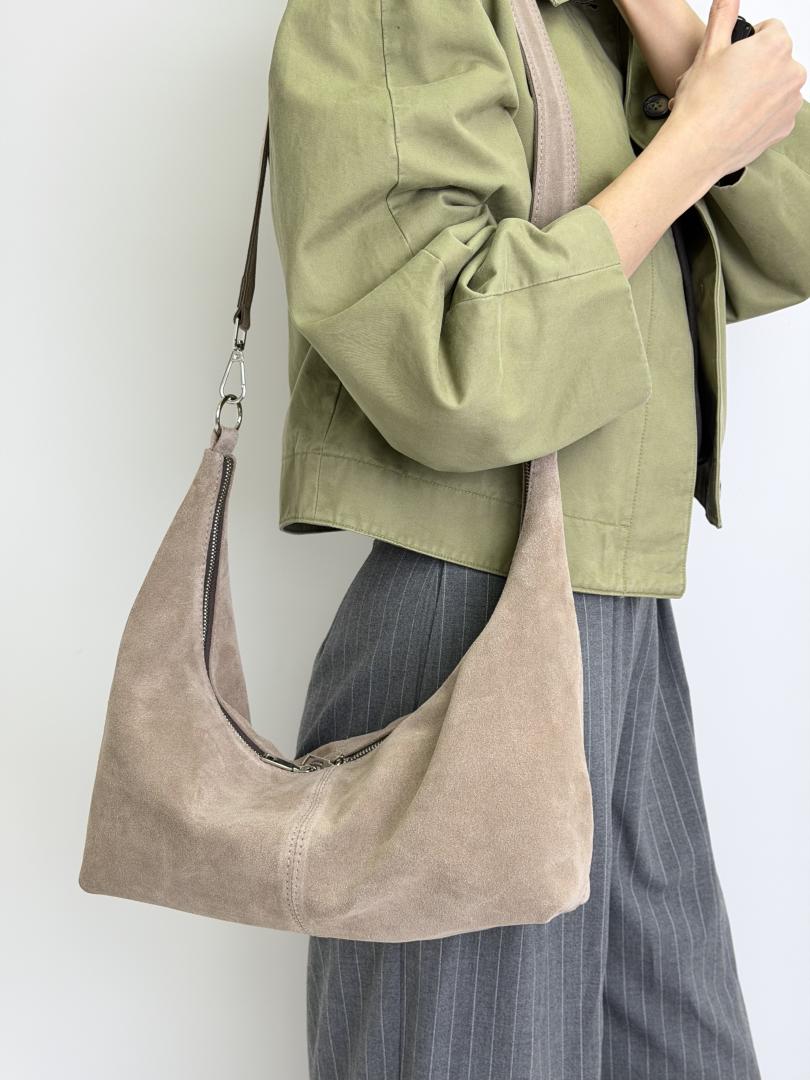 Сумка женская кожаная тауп FM1803A